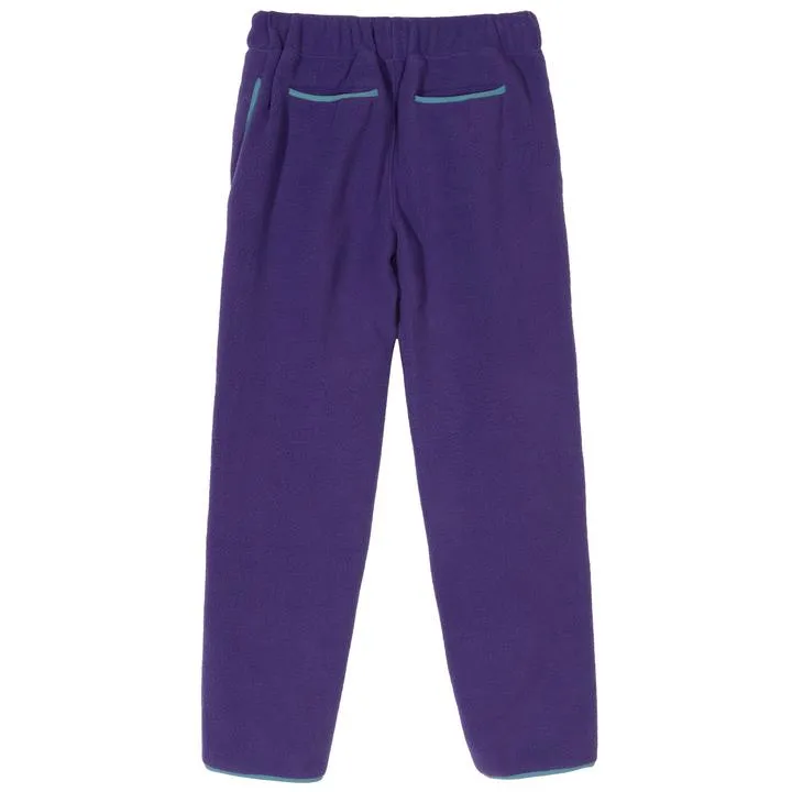 STSSY SUMMIT POLAR FLEECE PANT // PURPLE