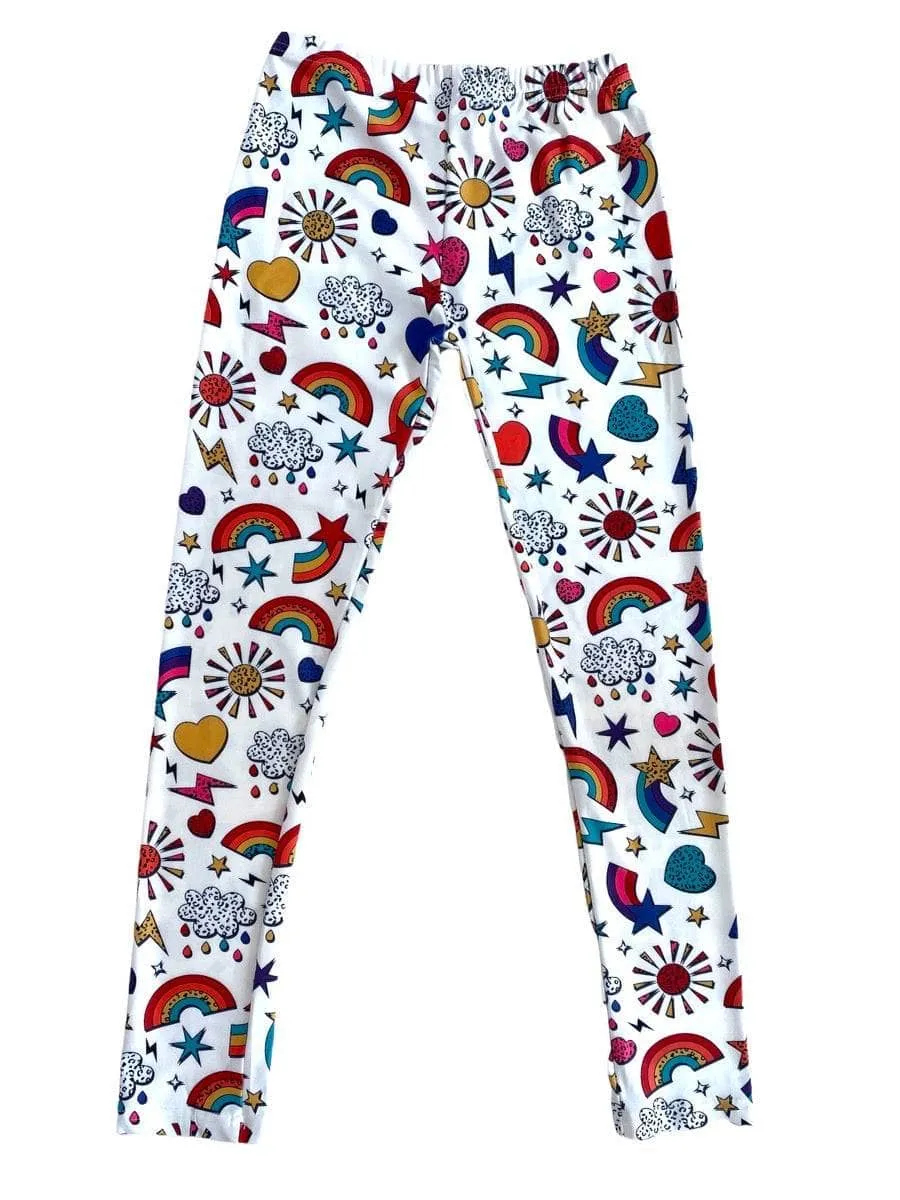 Sunny Rainbow Flash Leggings