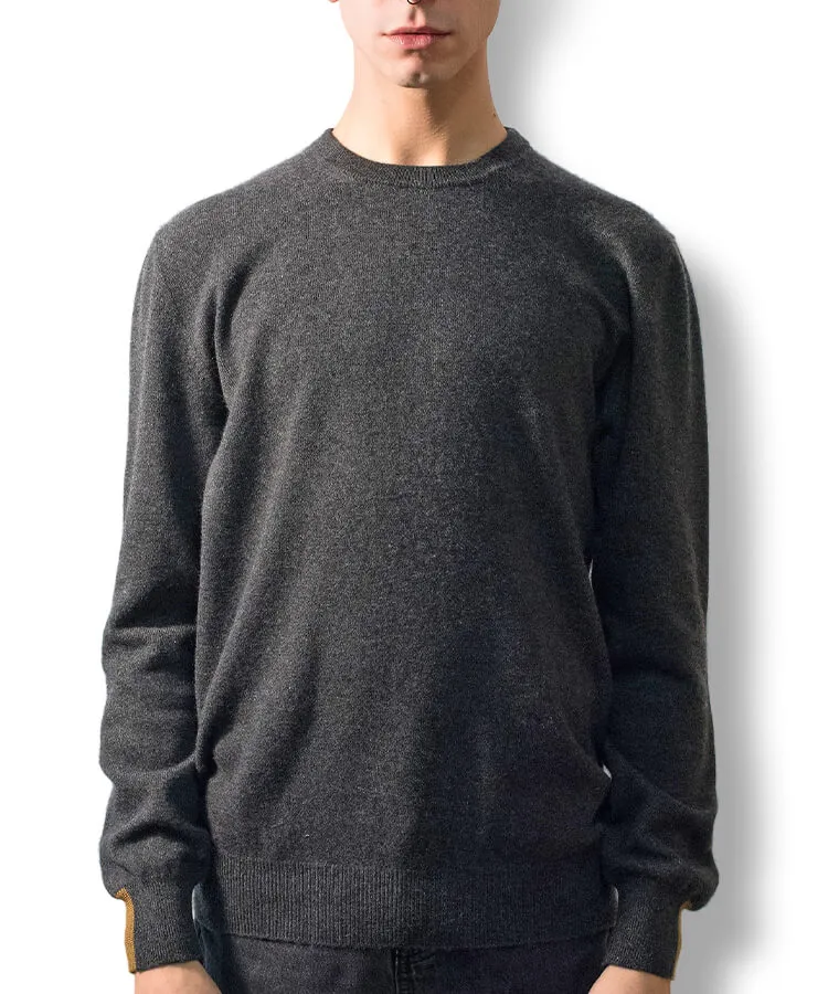 Sweater with elbow patches