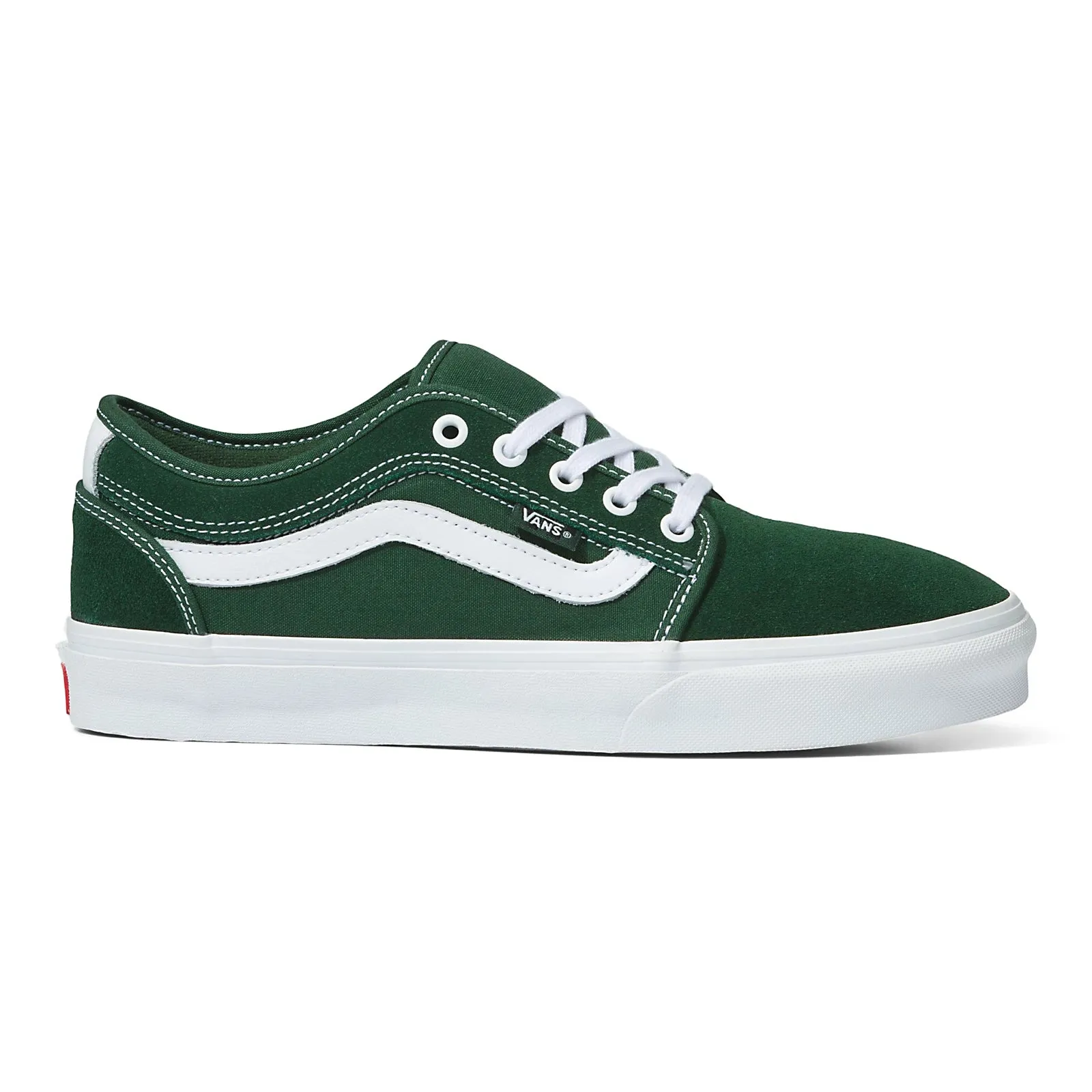 Vans Chukka Low Sidestripe (Dark Green/White)