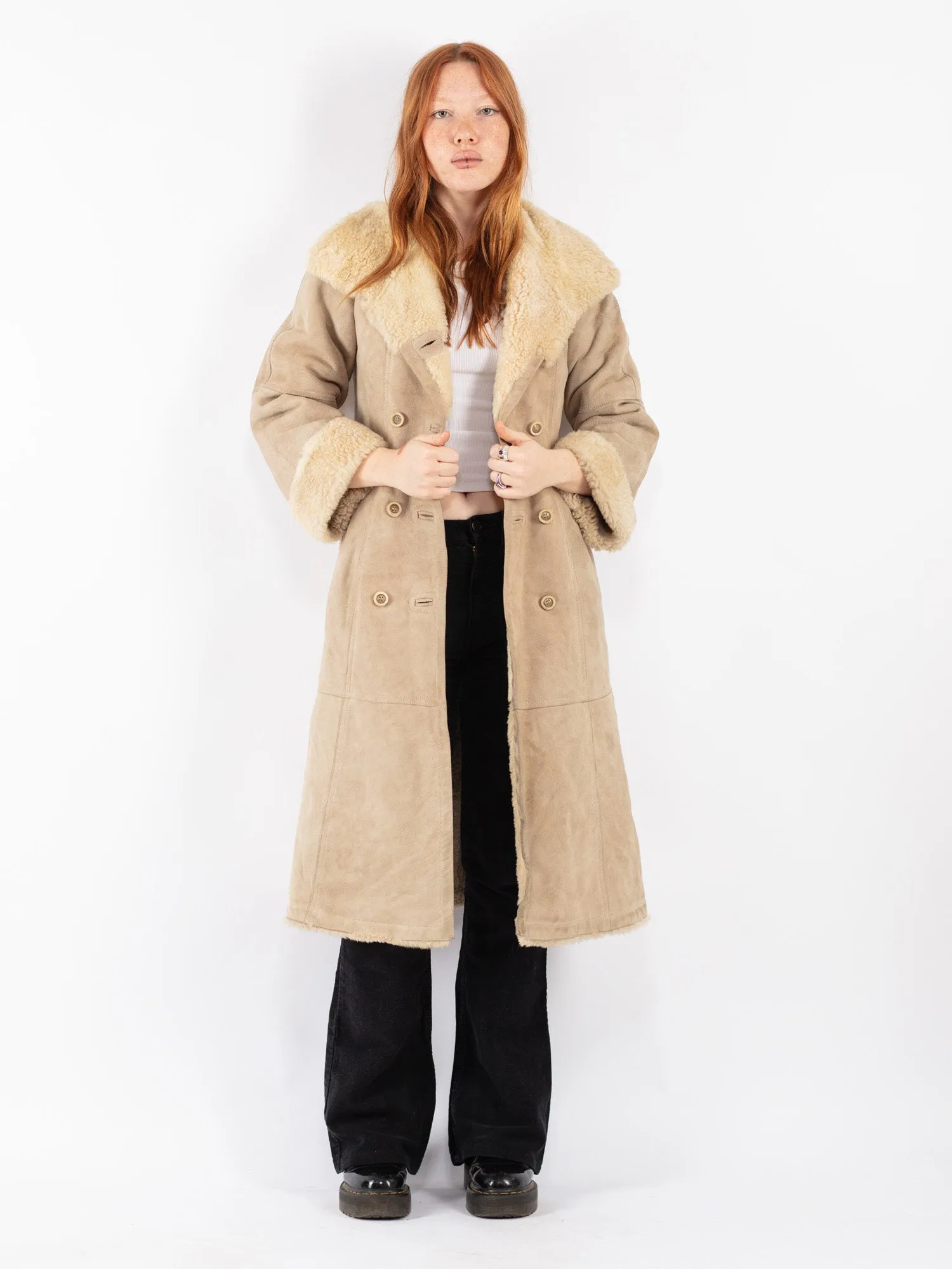 Vintage Women Coat in Beige