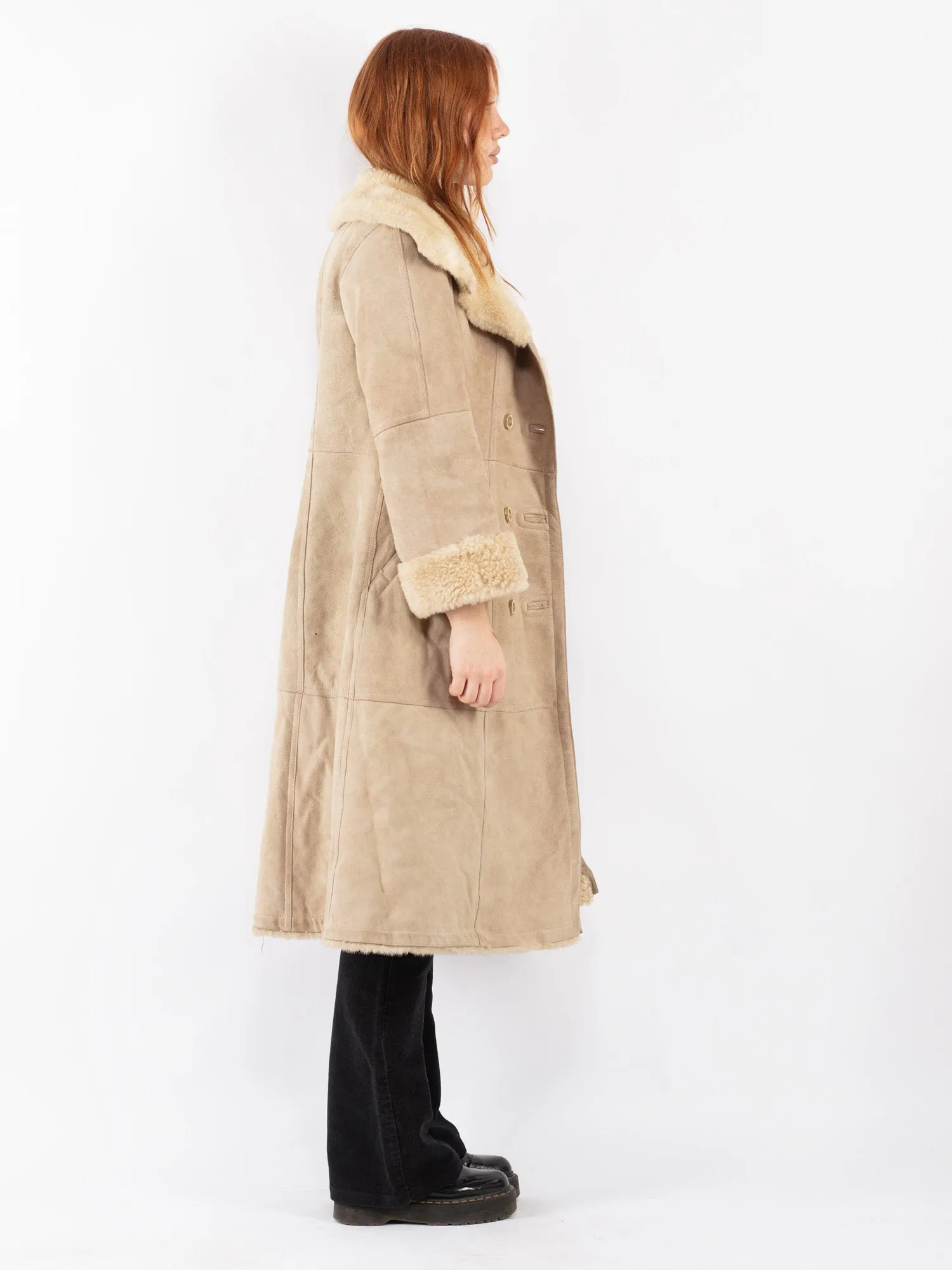 Vintage Women Coat in Beige