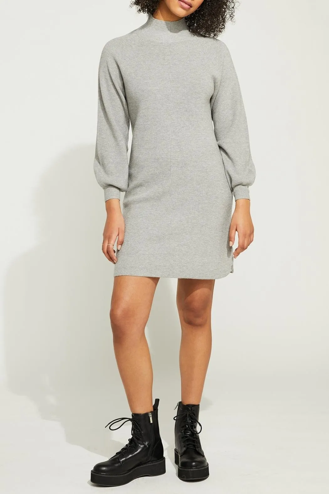 Waffled Sweater Dress