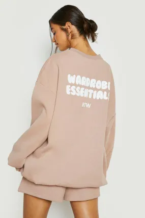 Wardrobe Essentials Back Print Sweater