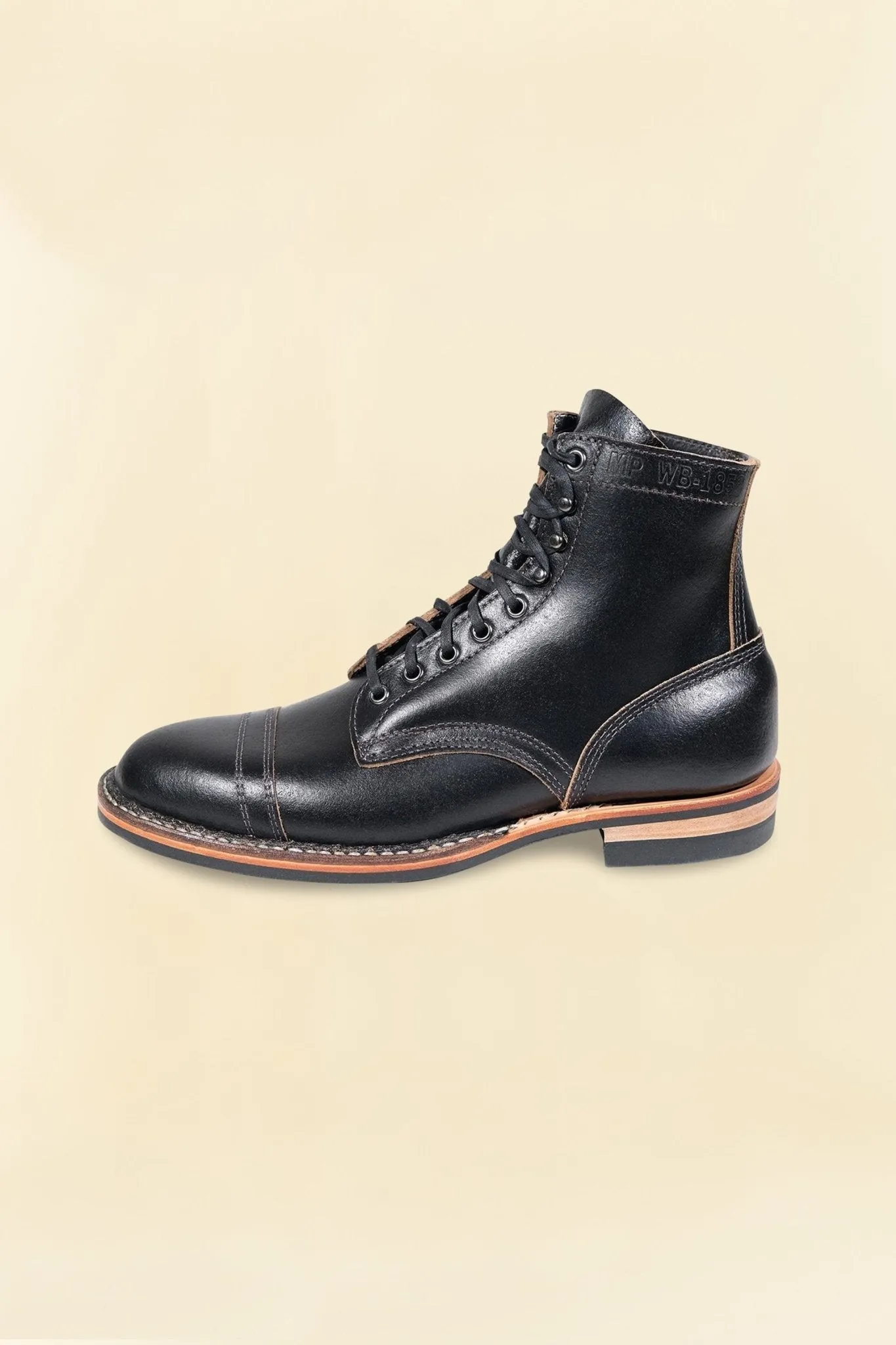 White's Boots MP-Sherman Toe Cap (Dainite Sole) - Black Chromexcel