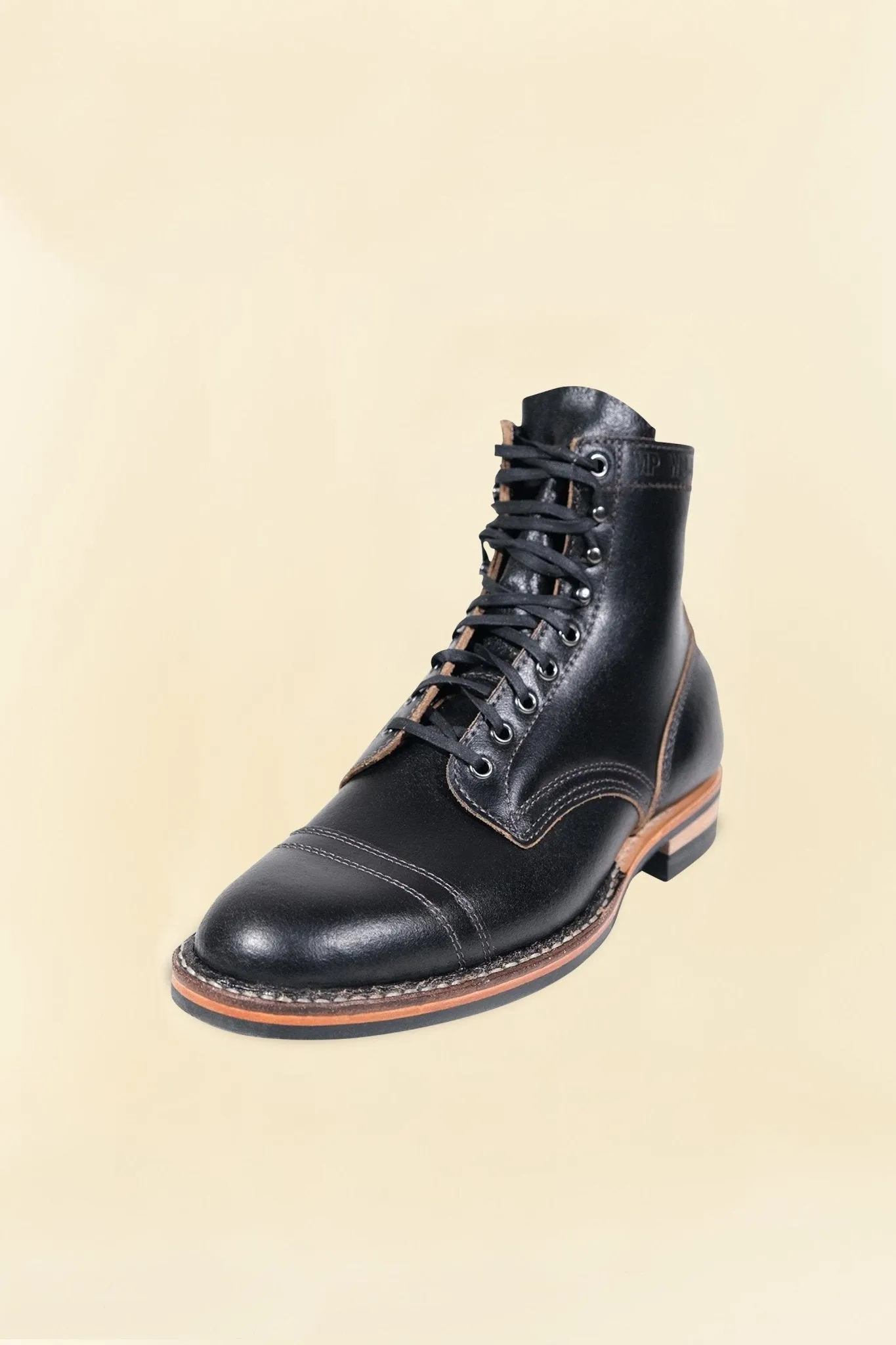 White's Boots MP-Sherman Toe Cap (Dainite Sole) - Black Chromexcel