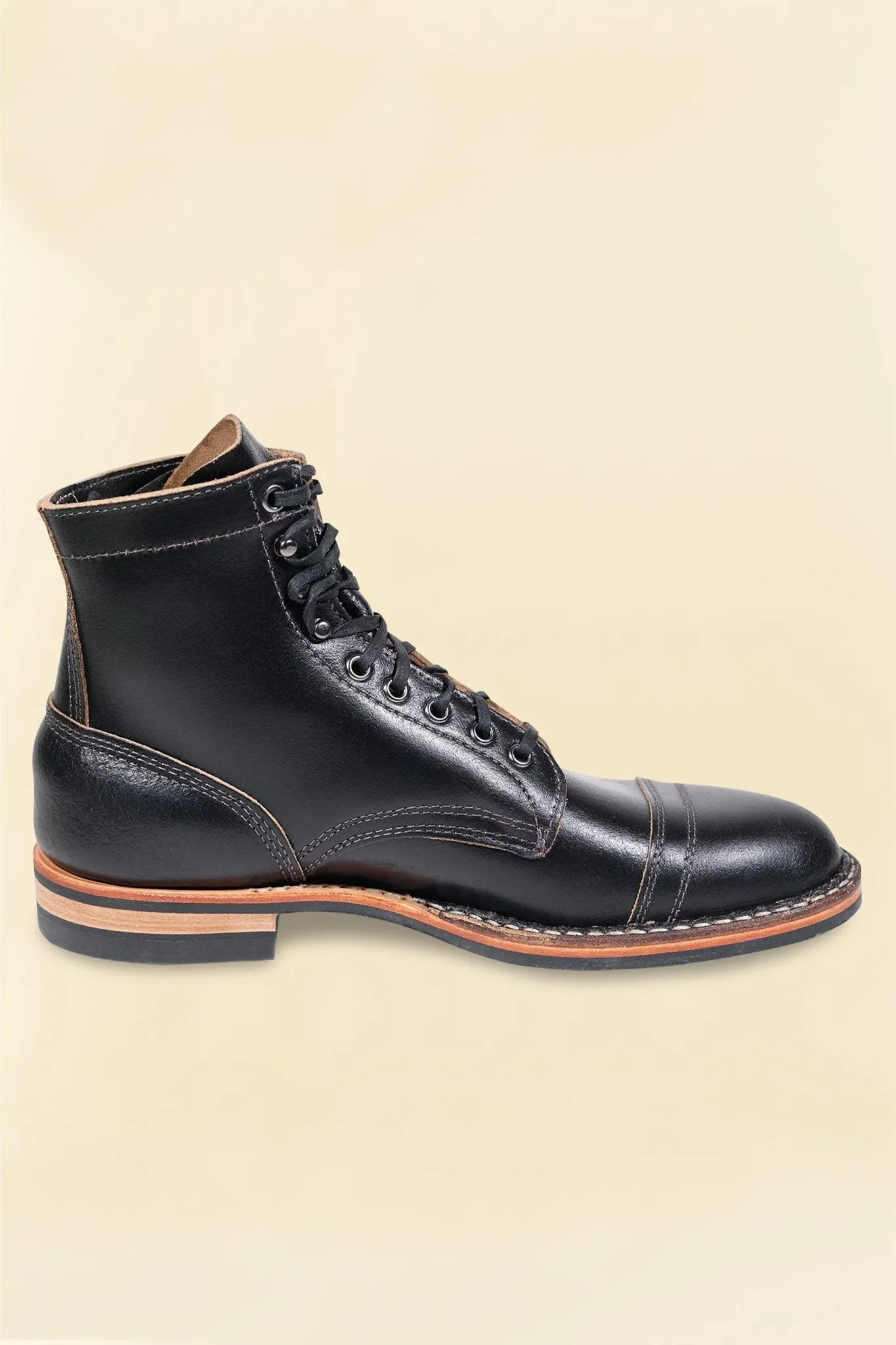 White's Boots MP-Sherman Toe Cap (Dainite Sole) - Black Chromexcel