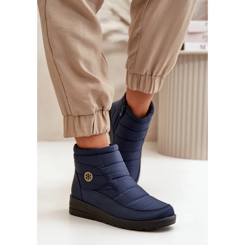 Women's Snow Boots Insulated Navy Blue Helis