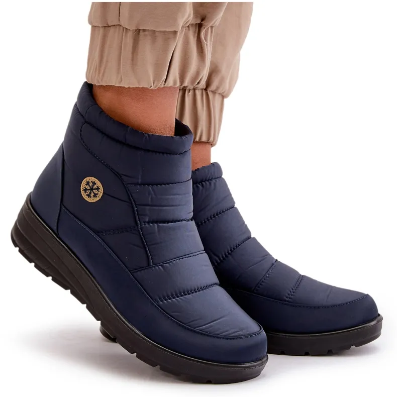 Women's Snow Boots Insulated Navy Blue Helis