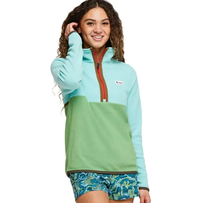 Women's Amado Fleece Pullover - Sea Glass & Kelp