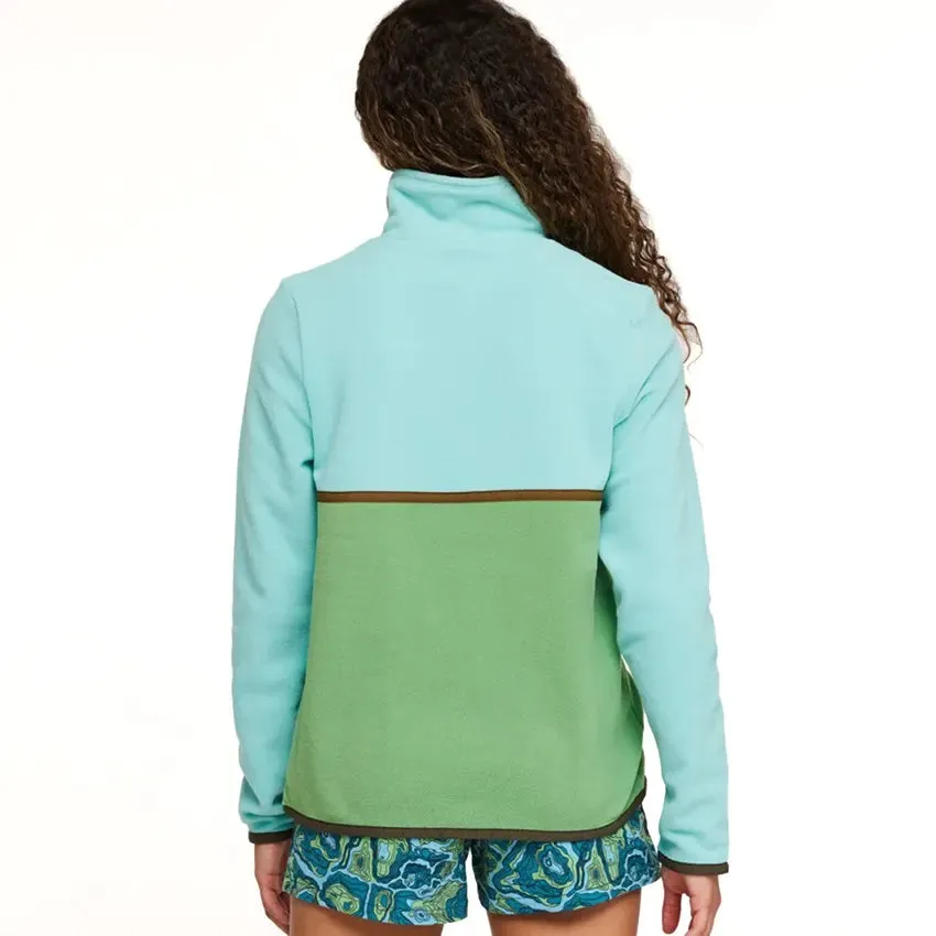 Women's Amado Fleece Pullover - Sea Glass & Kelp