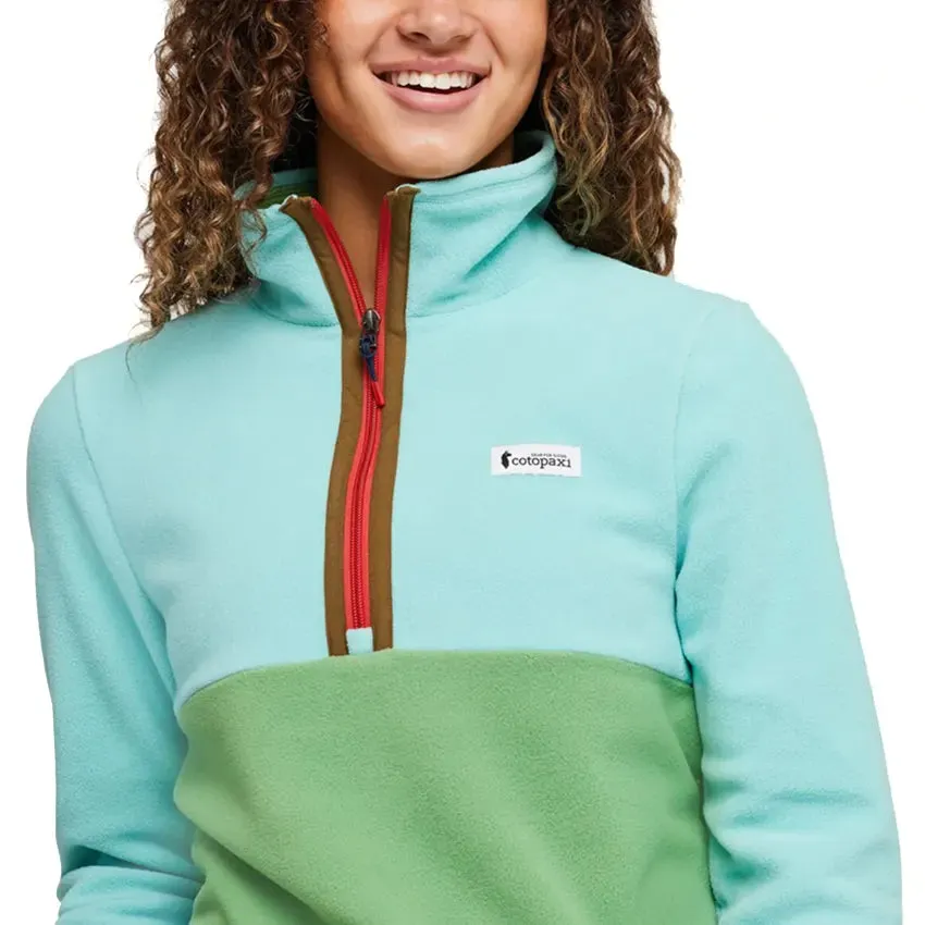 Women's Amado Fleece Pullover - Sea Glass & Kelp