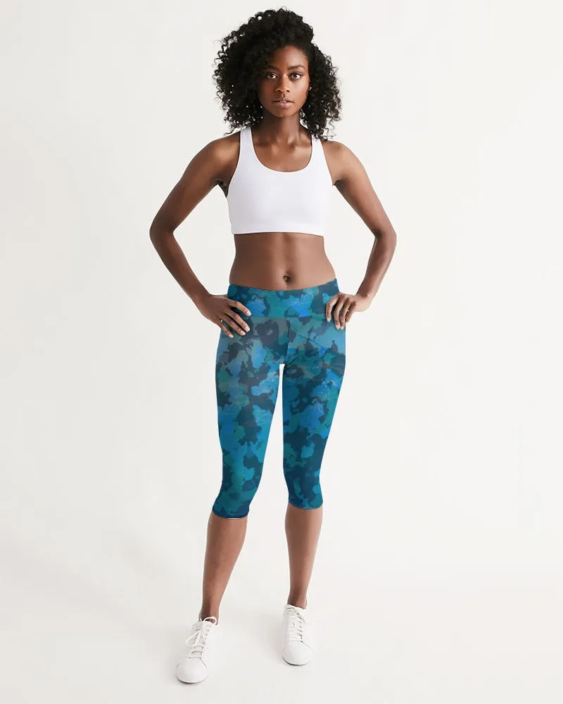 Women's CoastFlex Active Ocean Camo Capri Leggings