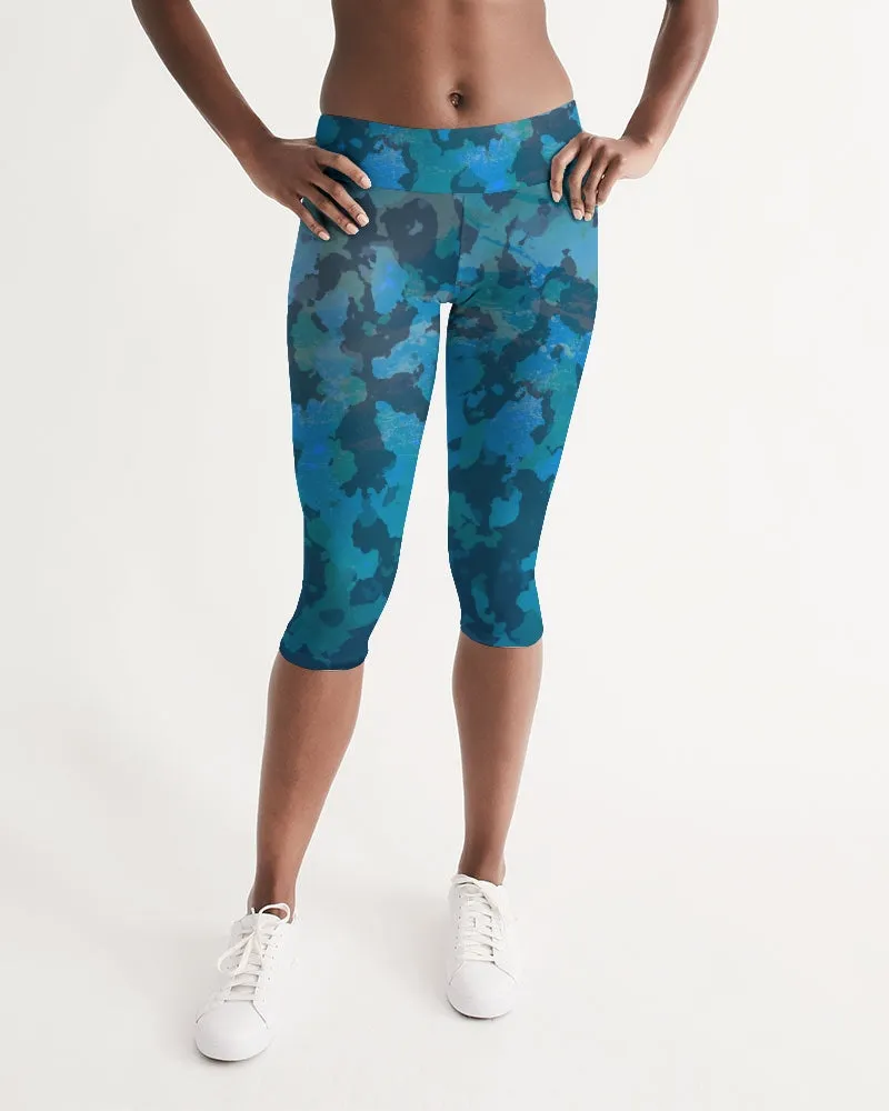 Women's CoastFlex Active Ocean Camo Capri Leggings