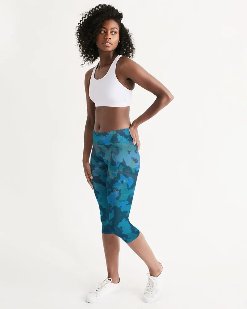 Women's CoastFlex Active Ocean Camo Capri Leggings