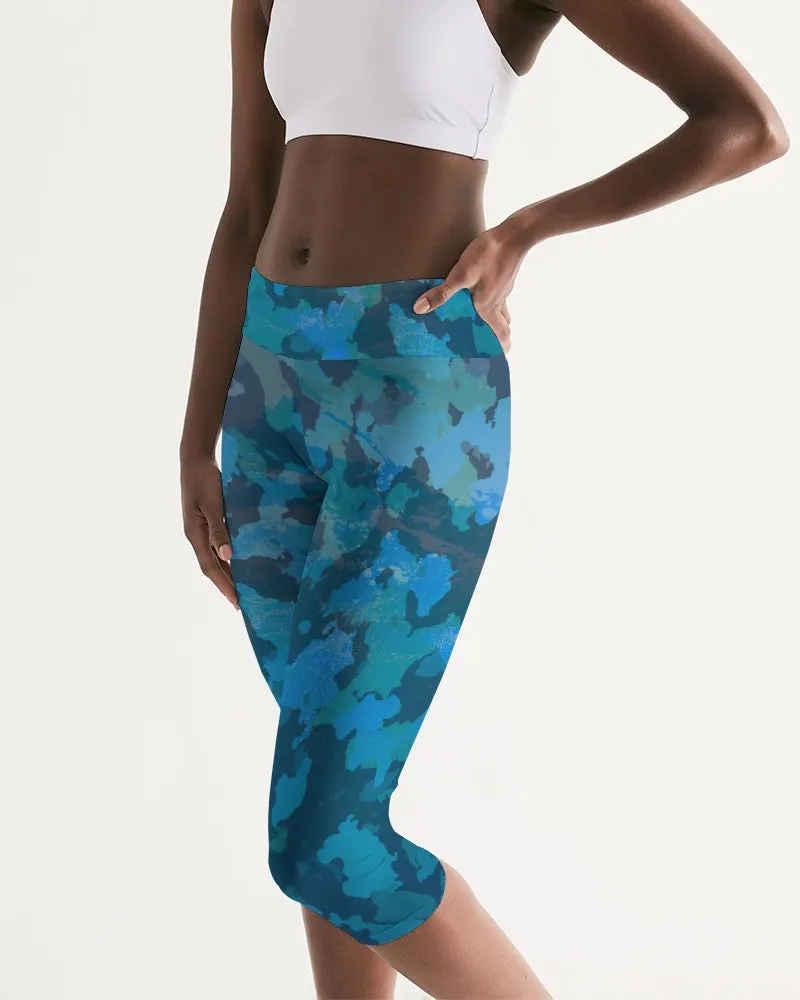 Women's CoastFlex Active Ocean Camo Capri Leggings