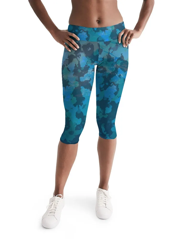 Women's CoastFlex Active Ocean Camo Capri Leggings