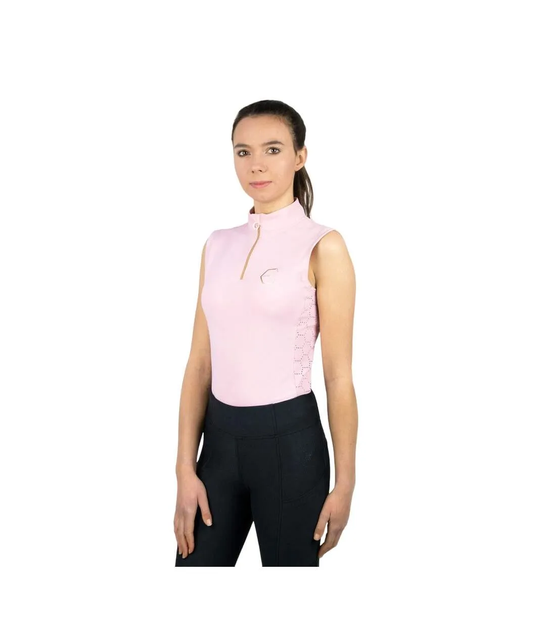 Womens/ladies cranshaws sleeveless base layer top blush pink Coldstream