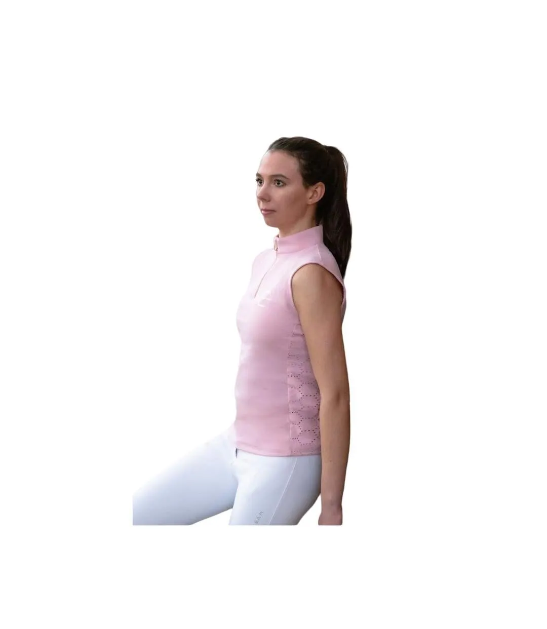 Womens/ladies cranshaws sleeveless base layer top blush pink Coldstream